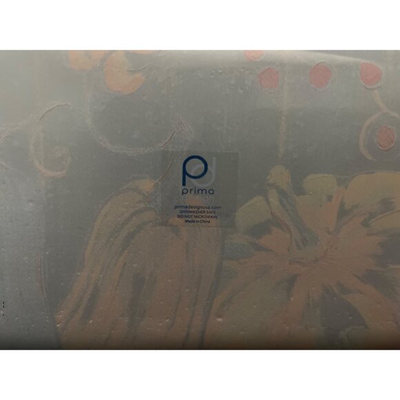 Fall Harvest Pumpkins Glass Serving Tray by Primo Designs 16” - Picture 5 of 5